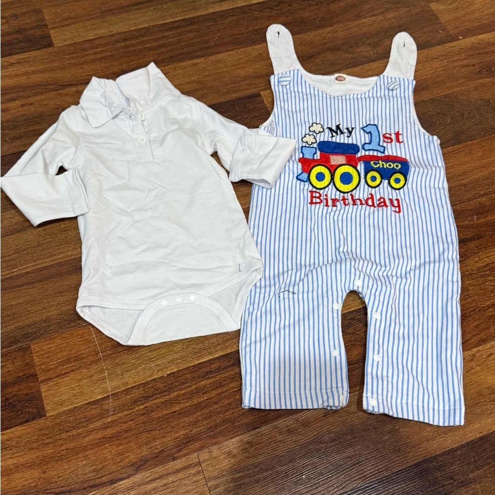 Amazon Kids One Piece Set - Blue and White